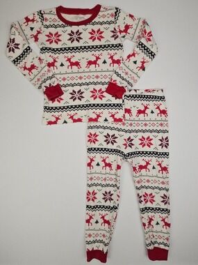 5/$25 The Children’s Place Christmas Pajama Set Size 3T Reindeer Fair Isle